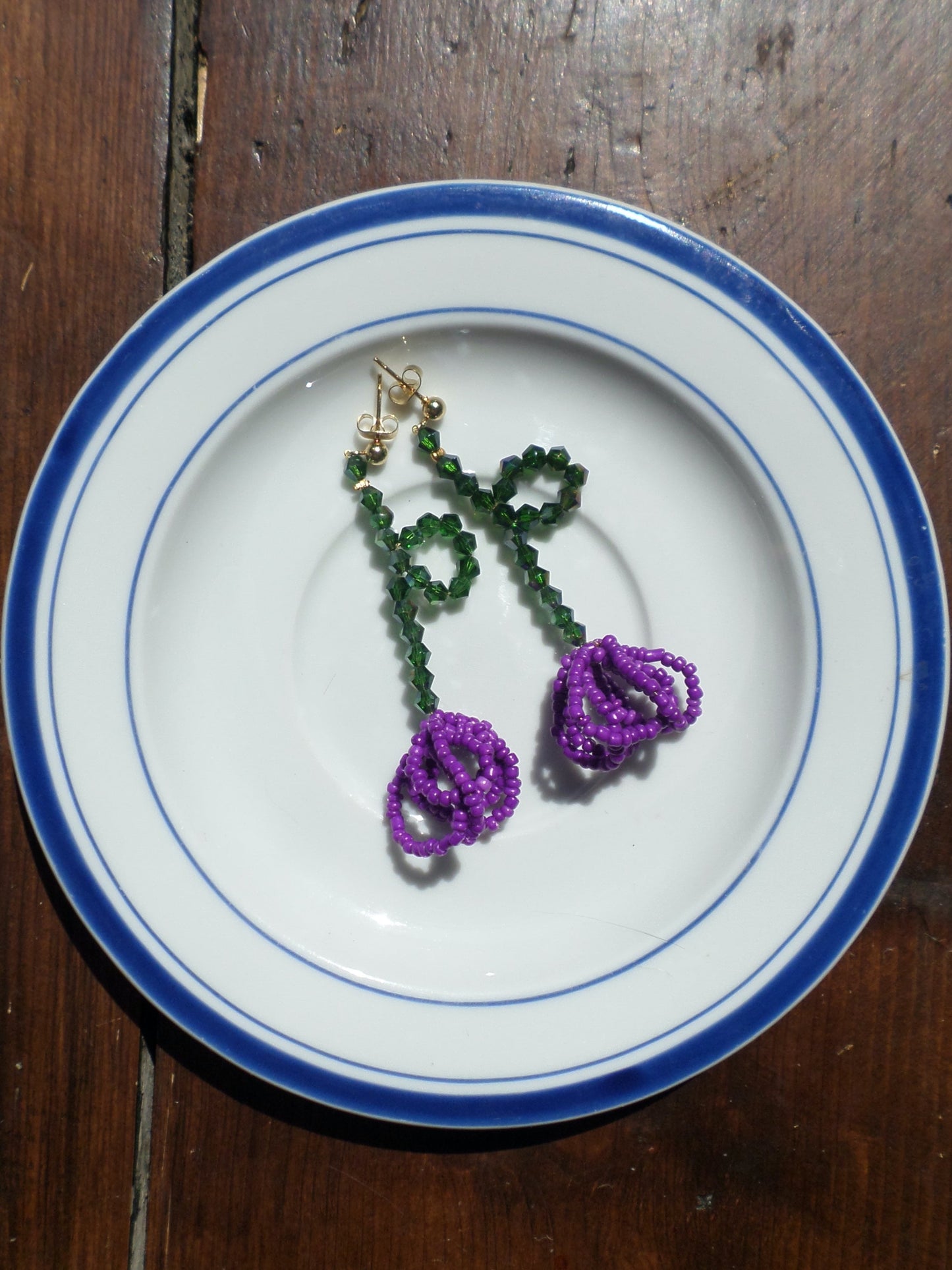 Beaded Tulip Earrings