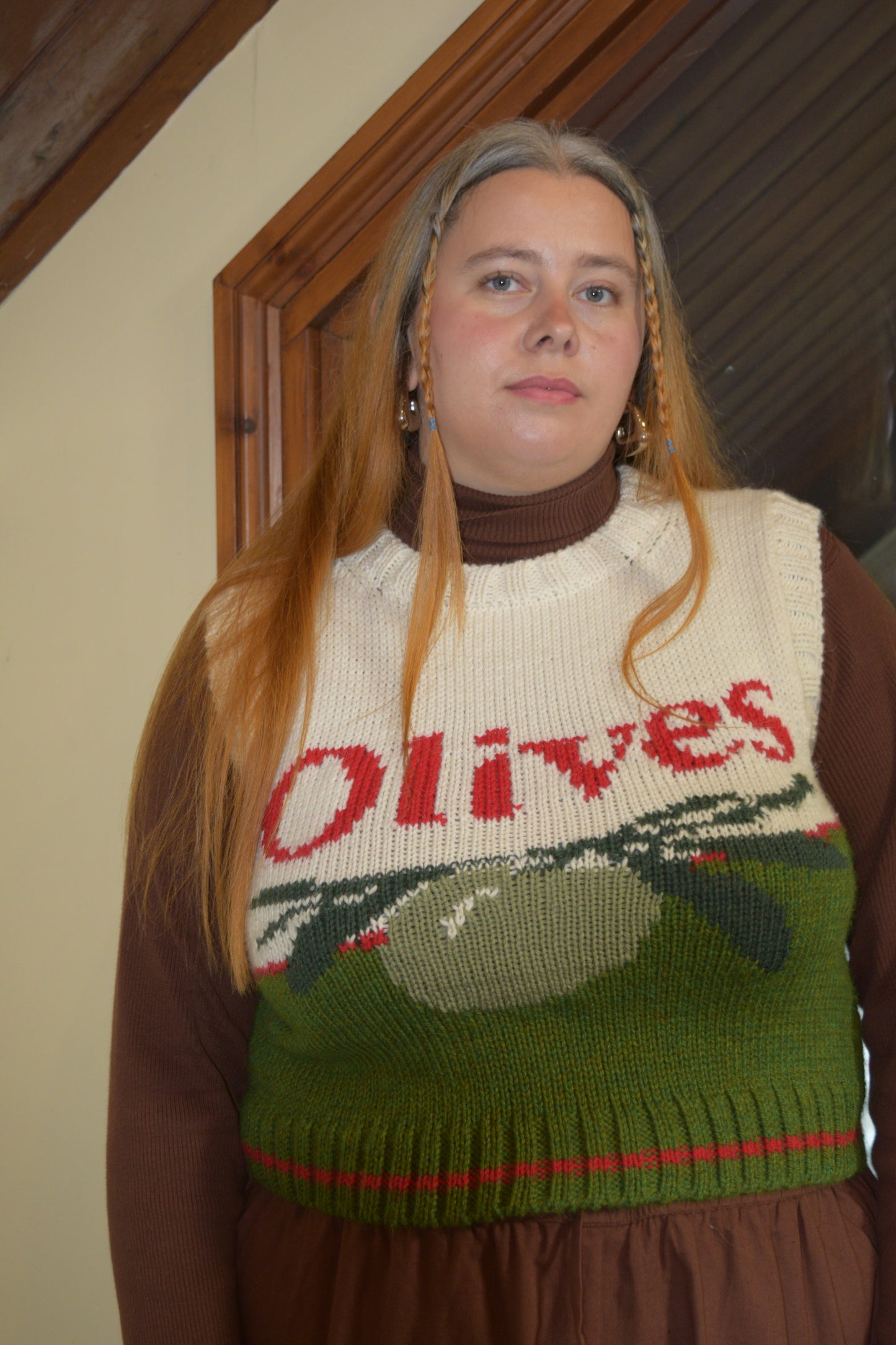 Olive Sweater Vest