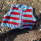 Striped Sleeveless Cardi