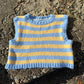 Striped Yellow Mohair Sweater Vest