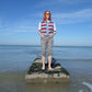 Striped Sleeveless Cardi