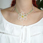 Beaded flower choker
