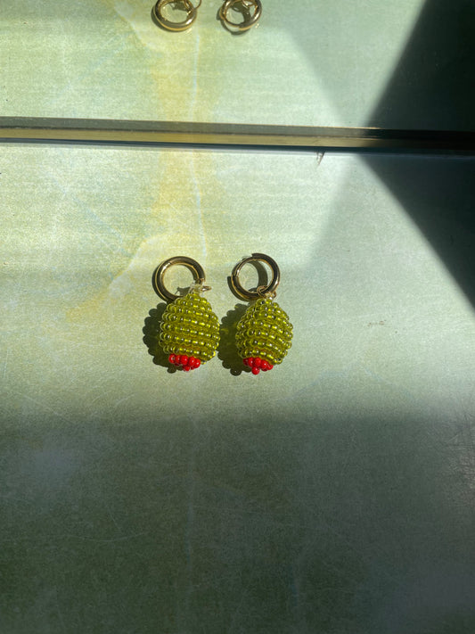 Stuffed Olive Earrings