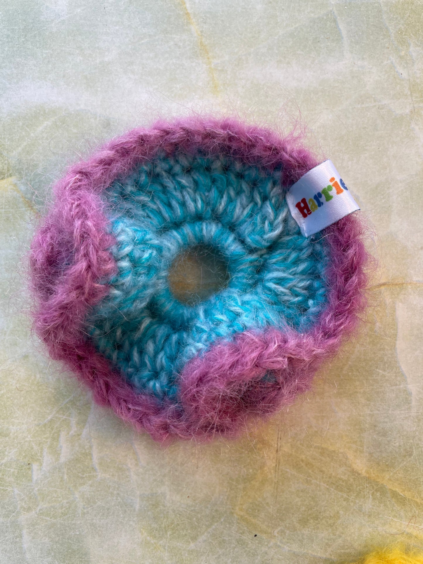 Turquoise & Purple Scrunchie